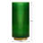 Aybars 10" Ribbed Glass Hurricane Table Vase (Green)-95418591-95418589