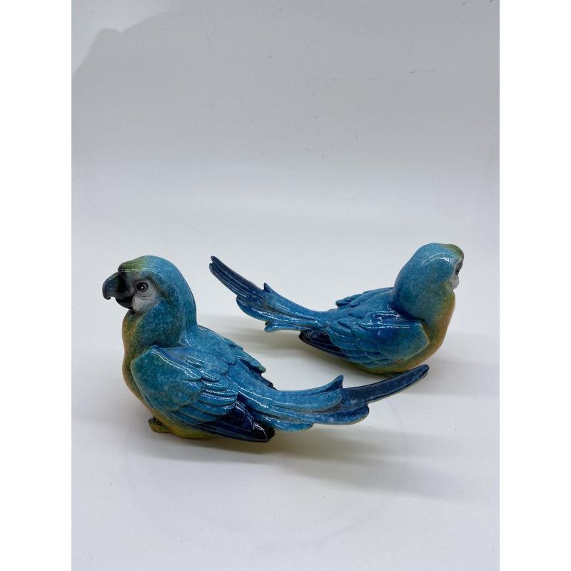 Ensemble de 2 perroquets bleus