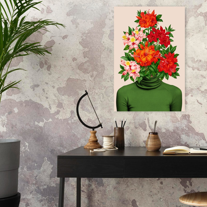 Art contemporain sur toile Azalea, H 24 po x l 16 po