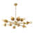 Ophelia 12-Light Modern Linear Sputnik Chandelier-1704504970