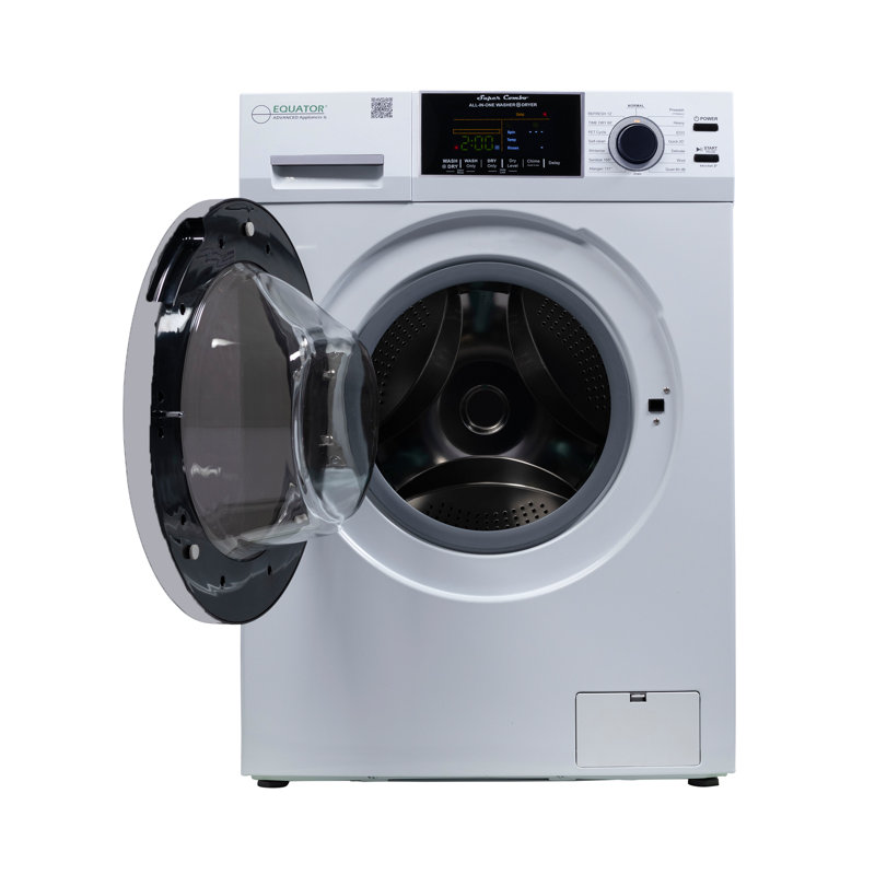     Equator All-in-one Washer Dryer Ventless FULLY BUILTIN 0-CLEARANCE 1.62cf/15lbs 110V 1400RPM, White