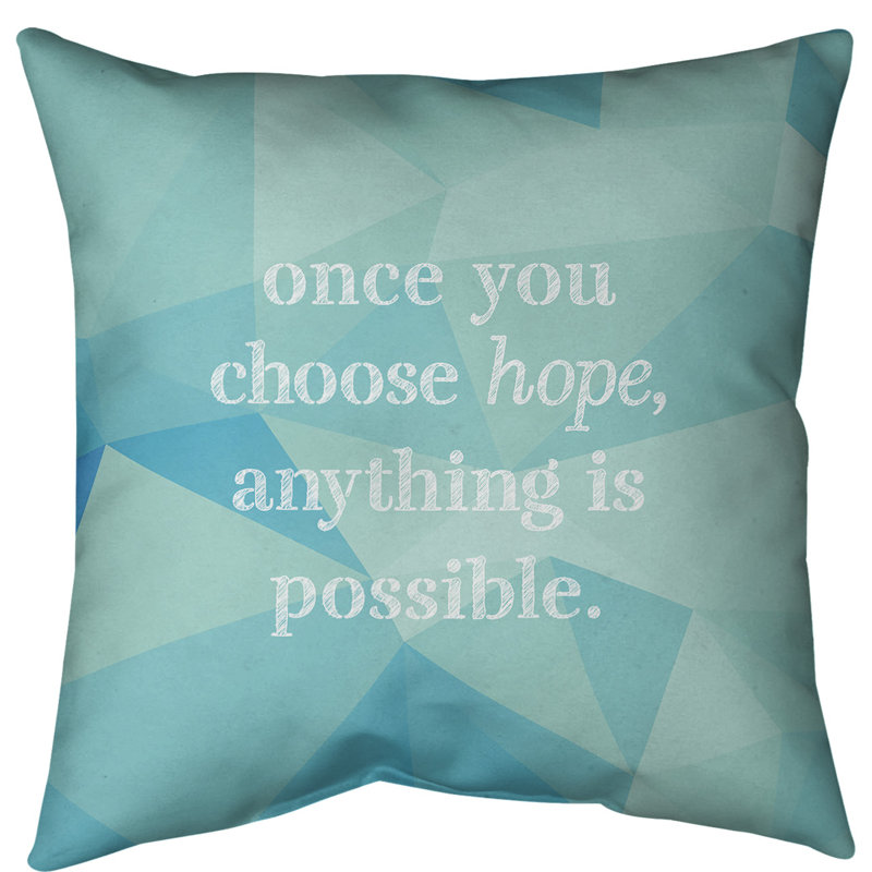 Coussin de sol pierres précieuses choisissez Hope, 40 po x 40 po, Zircon