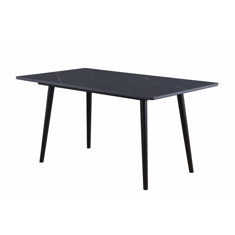 Table de salle à manger moderne et moderne 1Pc, Noir
