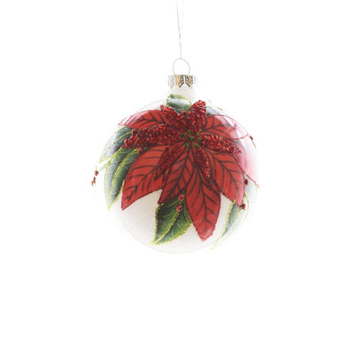 4'' Handmade Glass Ball Ornament