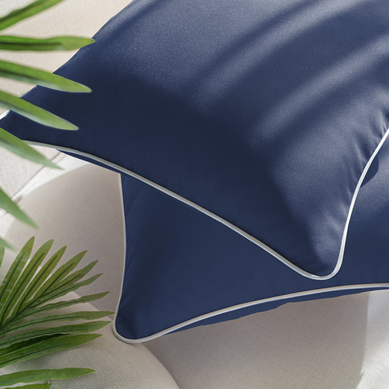 Housse de coussin d'extérieur Phantoscope, Carré 20 po, Marine, Polyester