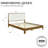 Luca Solid Wood Upholstered Boucle Bed Frame