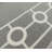 Custom Size Runner Rug Chain Bordered Grey Low Pile Slip Resistant Runner Rugs by Feet-1116117366