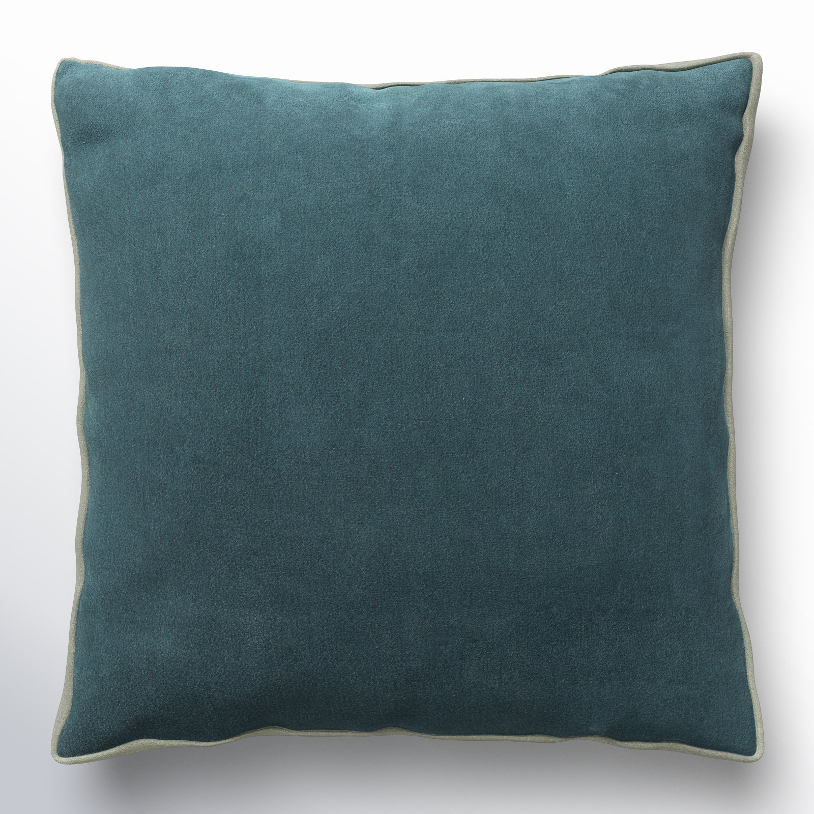 Brixen Cotton Throw Pillow, Polyester, Teal