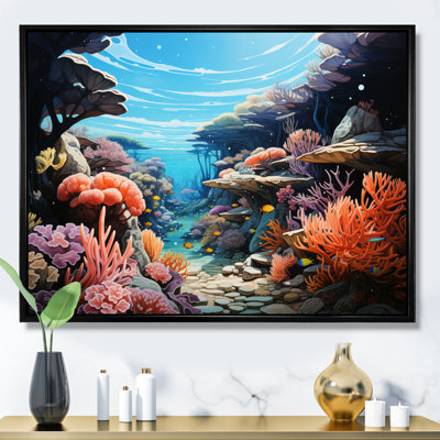 Underwater Coral Reef Depths III - Coral Wall Art Prints
