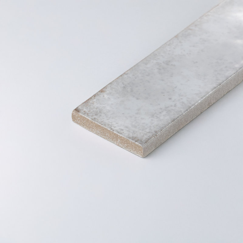 Metallica 2.5" x 9.5"  Bejmat Glossy Porcelain Tile, Gray
