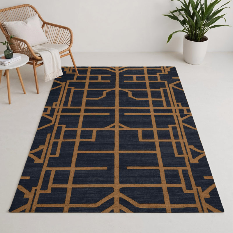 Tapis gris intérieur et extérieur Trellis, Rectangle 5' x 7'