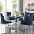 Baek Acrylic Leg Dining Chair-23690561