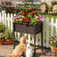Lit de jardin surélevé pour l'extérieur avec pattes 34 x 18 x 30 po résistant aux intempéries-134678337-134678336