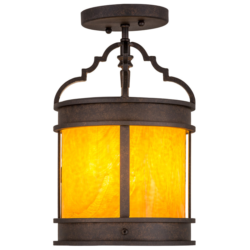 Glass Semi Flush Mount