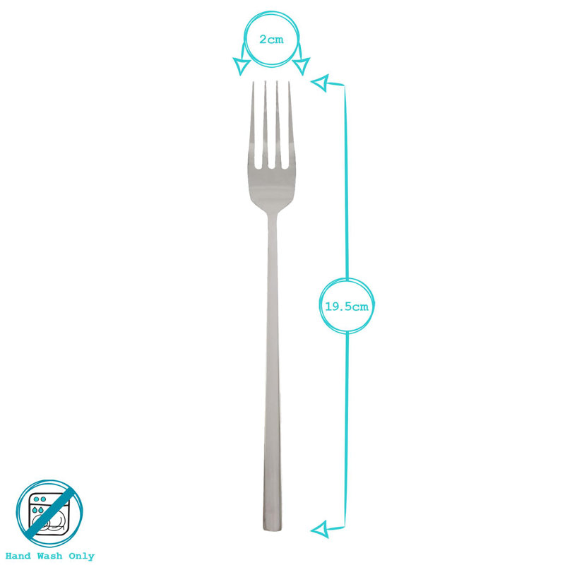 Argon Tableware Stainless Steel Dinner Forks , Gold