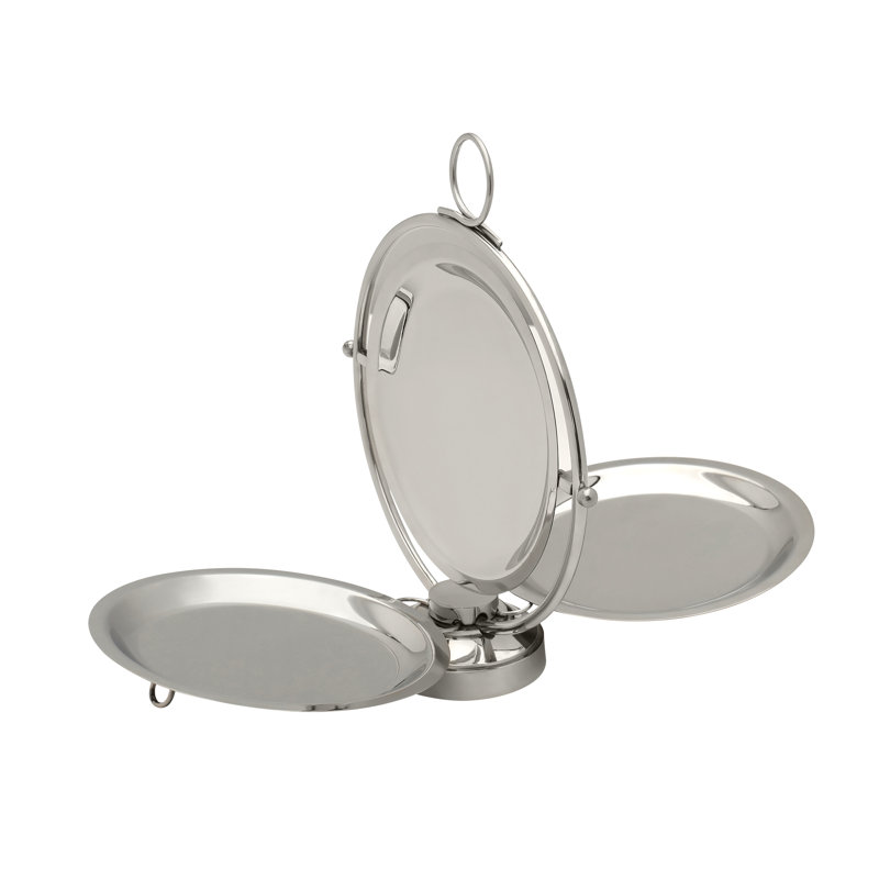 Support de service rond pliable