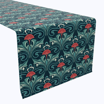 Table Runner, 100% Cotton, Floral 138