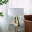 Lampe de table avec abat-jour tambour blanc