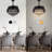 42" Crystal Invisible Ceiling Fan Light with Remote Control, Retractable Blades