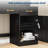 LED Lighted Vanity Desk with Mirror, 11 Bulbs & Power Outlet, 3 Drawers & Storage Shelves, Modern Makeup Table for Bedroom-634731371