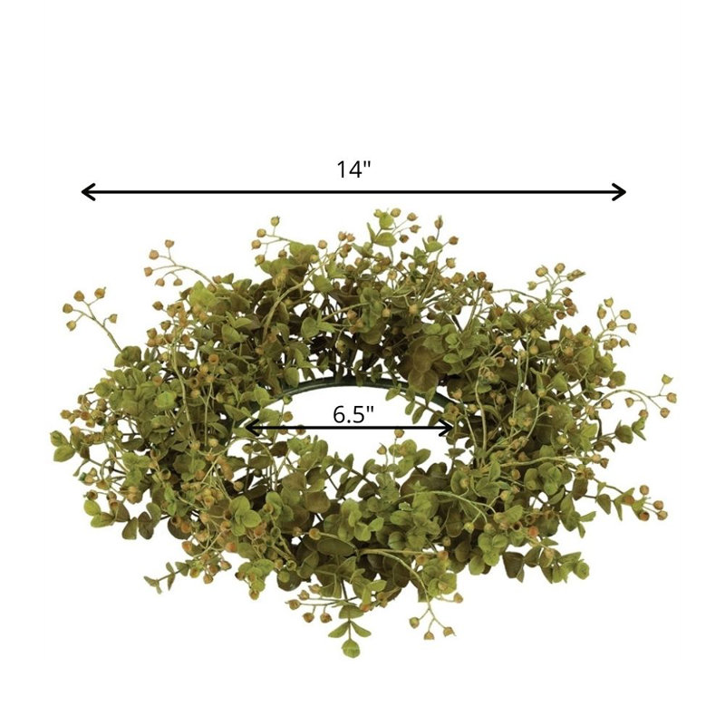 Couronne d'eucalyptus artificiel 14 po