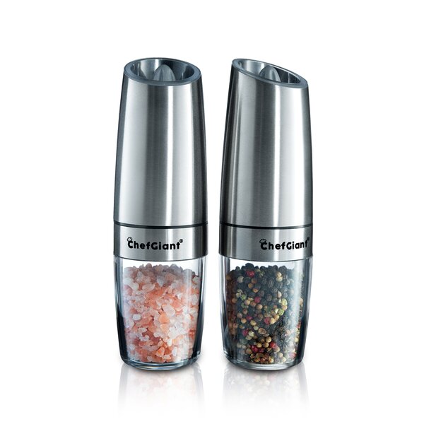 Electric Salt and Pepper Grinder, OGEDNAC Automatic Pepper Mill Spice