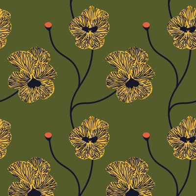 Flourish Floral Panel