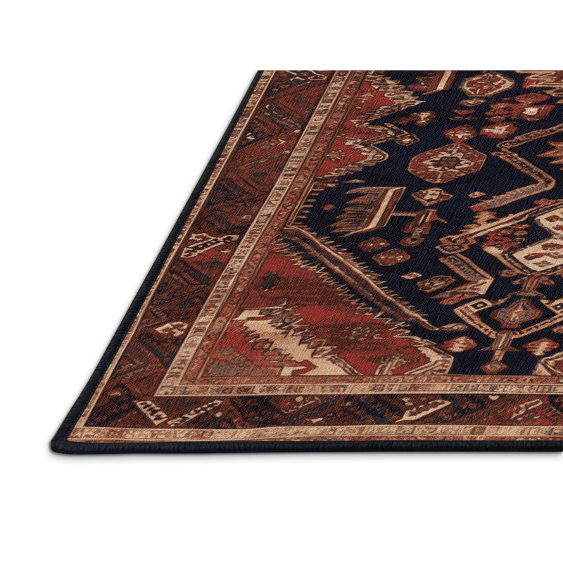 Tapis brun lavable à la machine, Rectangulaire 2 pi x 3 pi