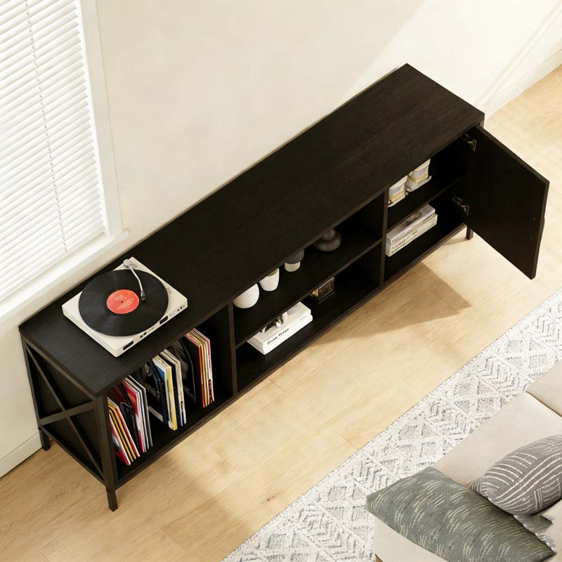 Modern TV Stand for 65 Inch TV, Black