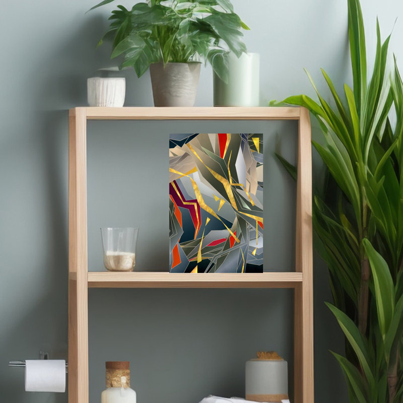 Elettriko Bold Colourful Geometric Wall Art, 18" H x 12" W