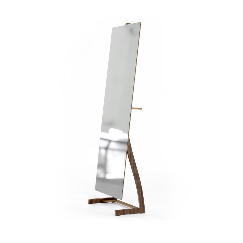 Miroir pleine grandeur en noyer Bend