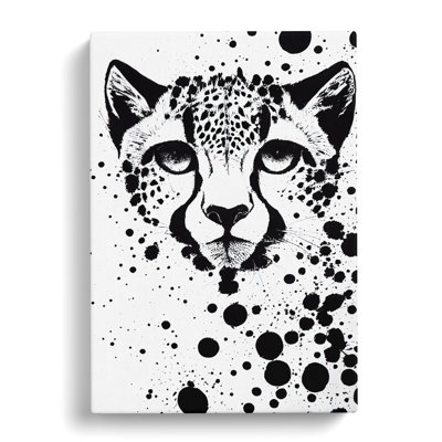 Cheetah Splatter - Wrapped Canvas