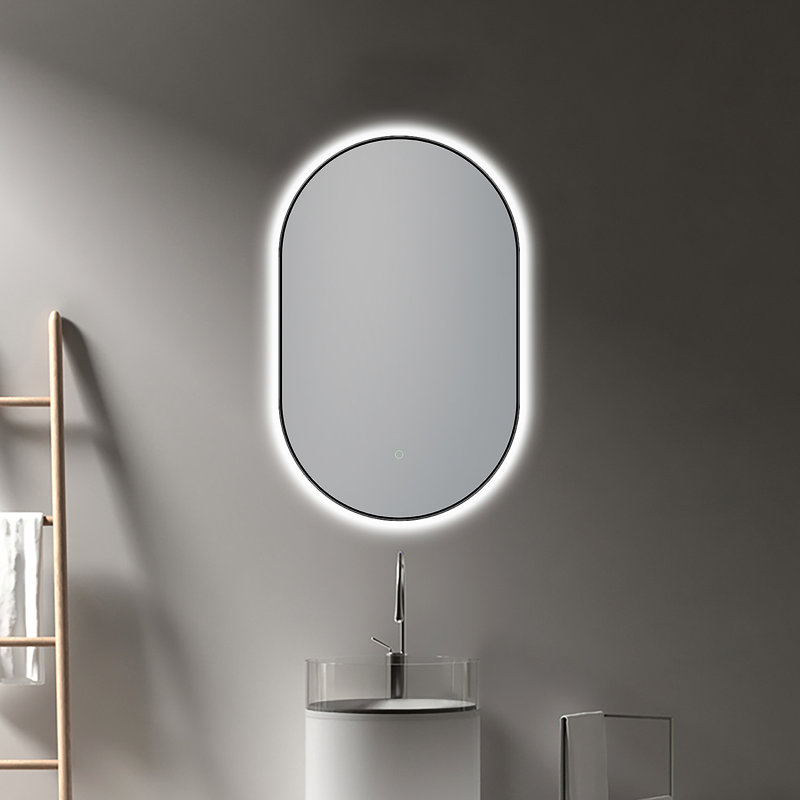Isalgue Aluminum Oval Mirror