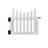 3ft H x 3.5ft W (1 Gate) No Dig WamBam All American Gate Kit, White Vinyl Picket Yard Fence Gate w/ Hardware Included for All American Fence, Outdoor Gate for Patio & Yard, ZP19043