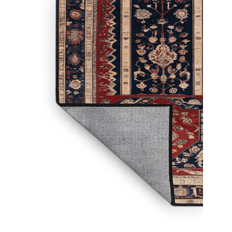 Tapis brun lavable à la machine, Rond 7 pi