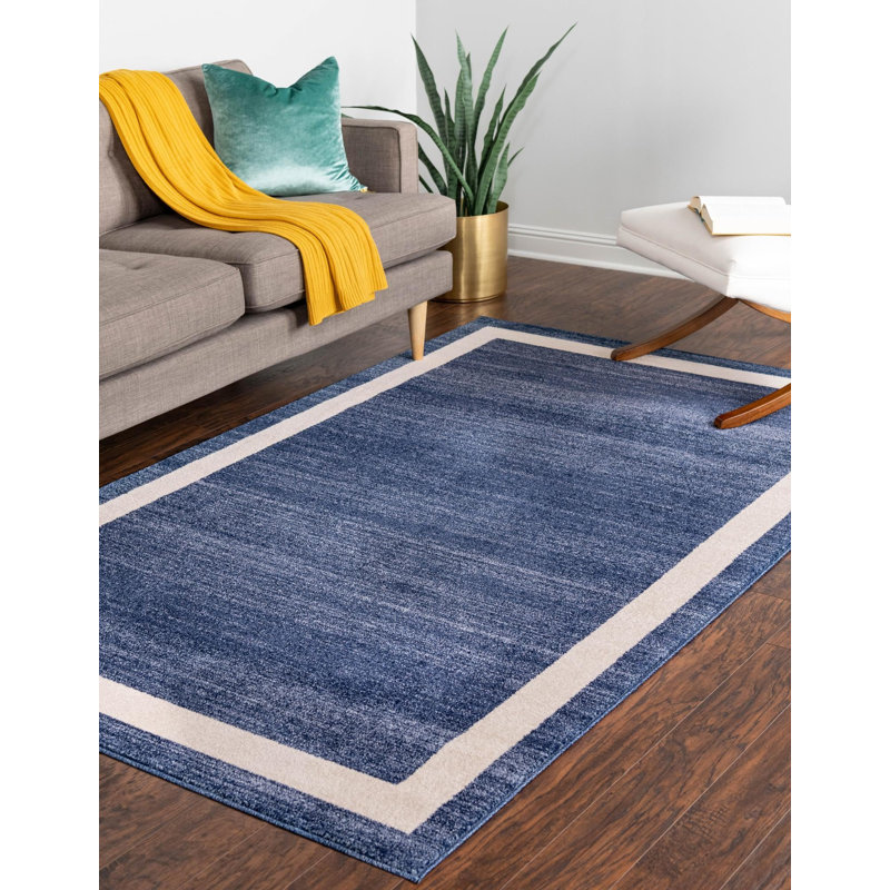 Tapis bleu marine Songul, Rectangle 9 pi x 12 pi