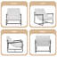 Chaise d'appoint moderne en velours côtelé avec structure en métal-1172803934