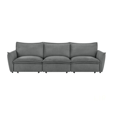 Eaden Chenille Power Sofa With Sleeper, Comfortable And Versatile For Modern Living Spaces, Perfect For Small Apartments And Guest Rooms.
