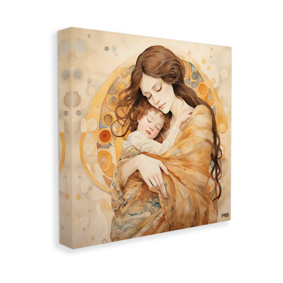 Traditional Mother & Child Canvas Wall Art Design By Rb