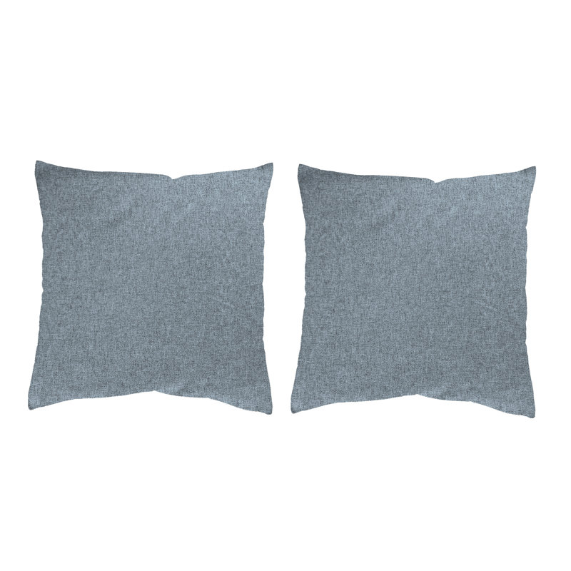 Berberich Square Cushion, 40cm H x 40cm W x 2cm D, Blue / White / Grey, Pillowcase only - no use