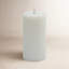 Grande bougie colonne sans flamme champagne-491908929