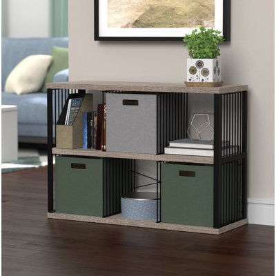 30.55'' H x 44.29'' W Steel Frame 6-Cube Bookcase
