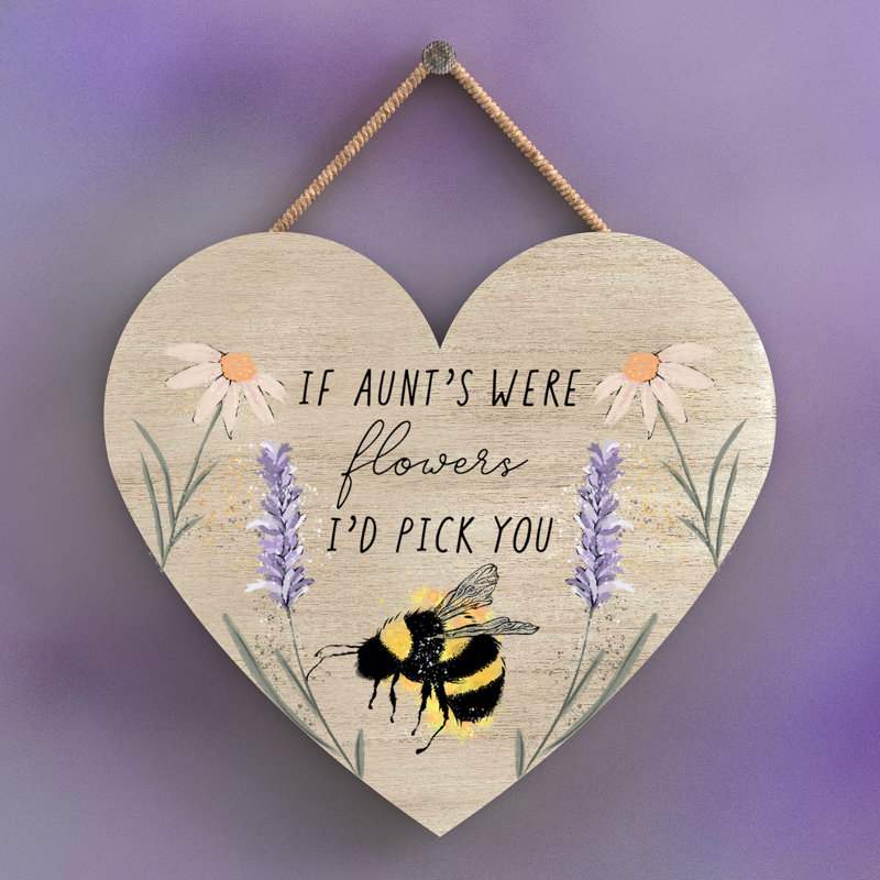 Aunt Small Heart Plaque