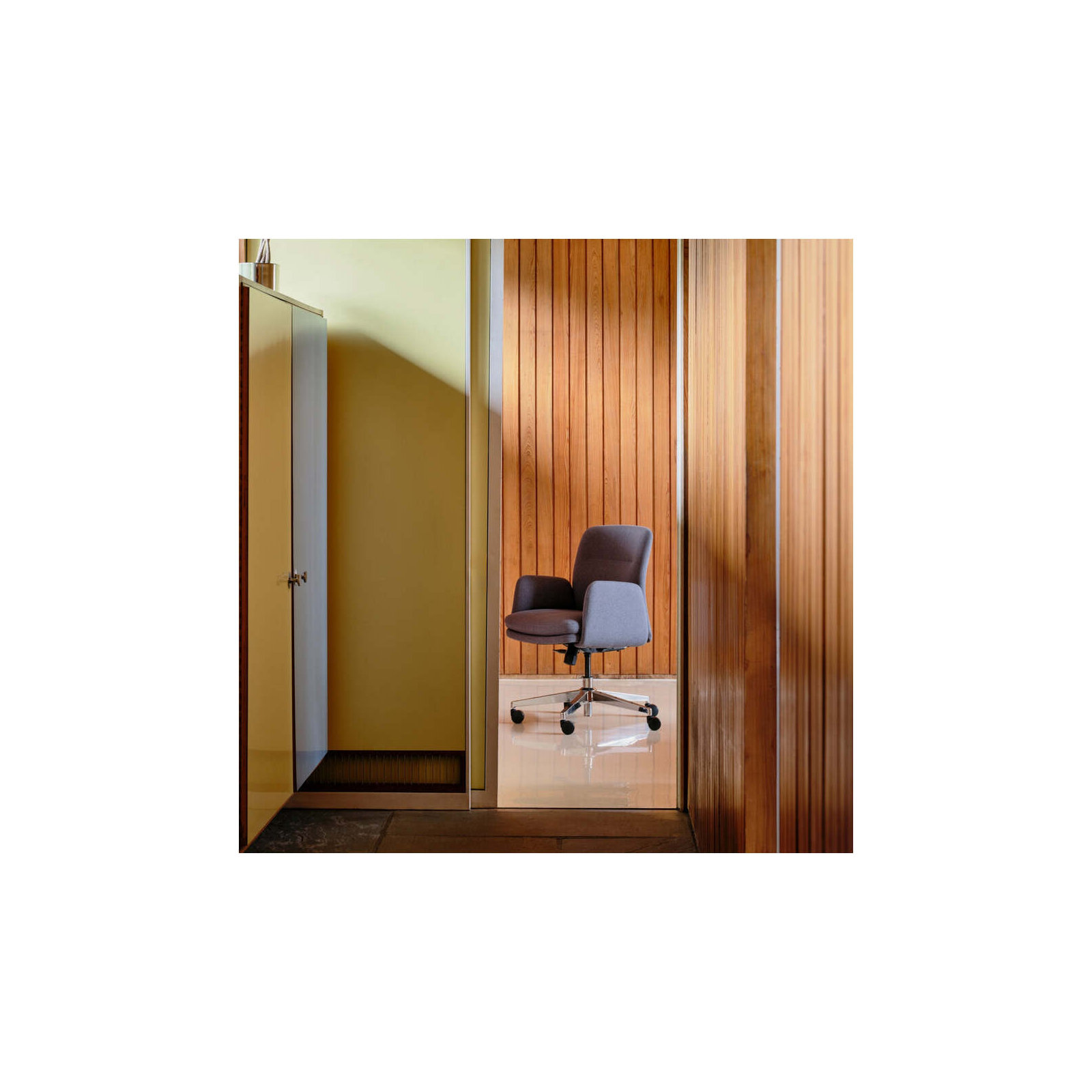 Softside Chair - Midback - Fabric, Overcast, 36"