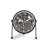 Industrial Analog Metal Quartz Movement / Crystal Tabletop Clock in Black