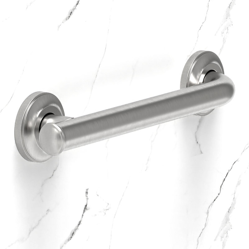 Barre d'appui 16 po Ameriluck, L 12 po, Nickel brossé