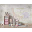 Papier peint fond blanc avec chambre d'enfant Safari-1180752041-1180752046