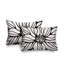 Polyester / Mélange de polyester Housse de coussin rectangulaire intérieure / extérieure lombaire et insert-2132702024