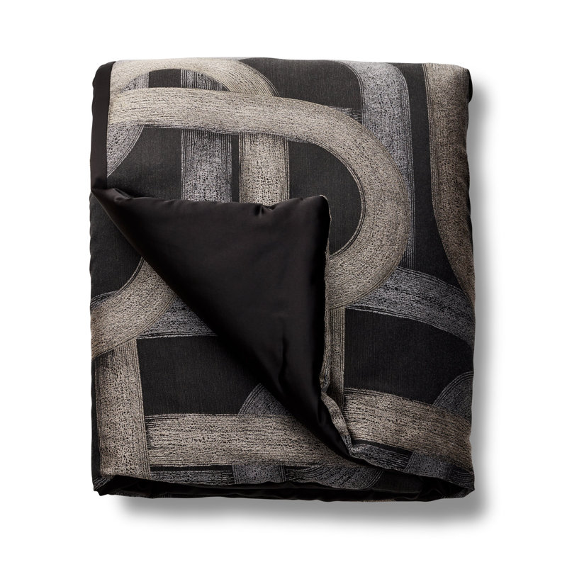 Interchange Throw Blanket, Black