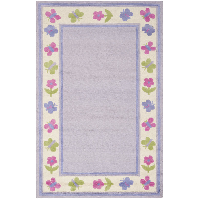 Claro touffeté à la main 80% laine; Tapis 20% coton, Rectangle 2 pi x 3 pi